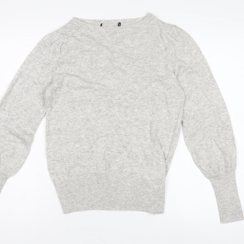 Marks and Spencer Grey Women's Boat Neck Jumper UK Size 10