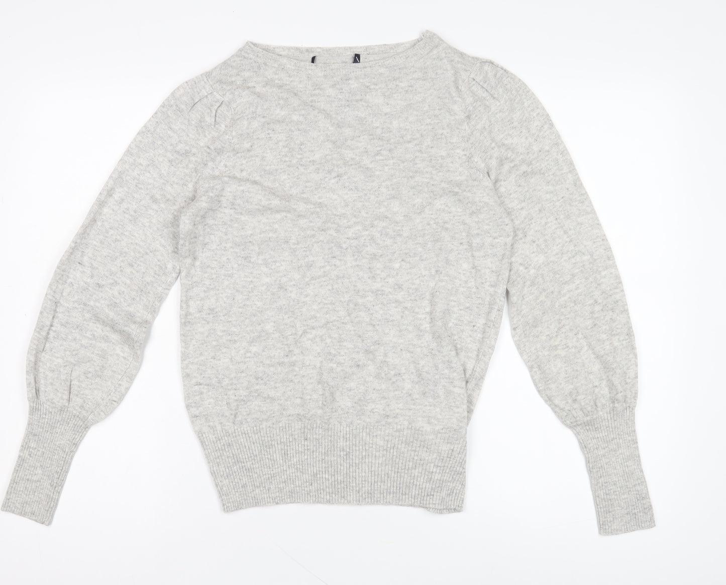 Marks and Spencer Grey Women's Boat Neck Jumper UK Size 10