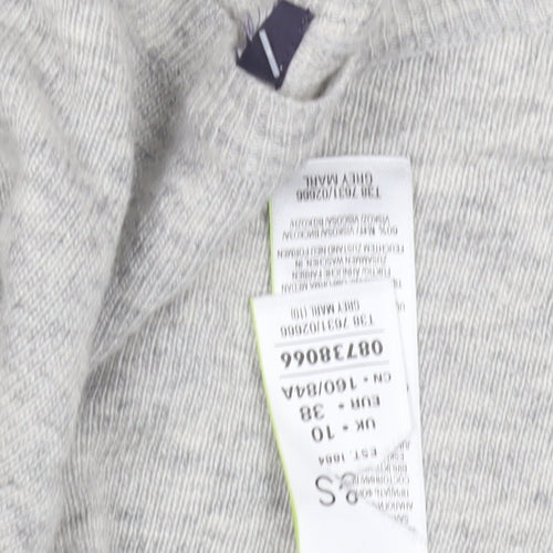 Marks and Spencer Grey Women's Boat Neck Jumper UK Size 10