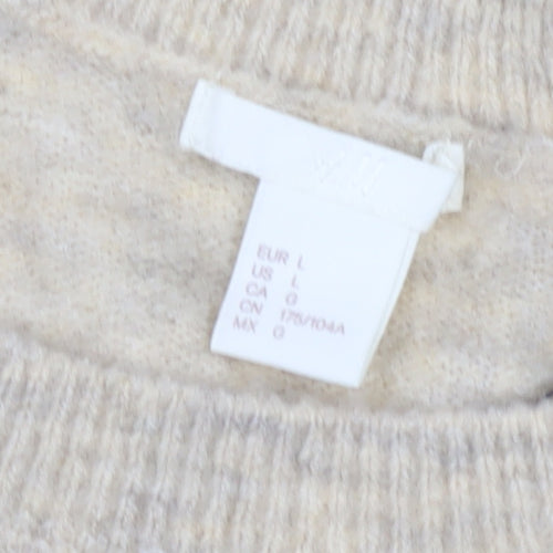 H&M Women’s Multicoloured Stripe Pullover Jumper - L