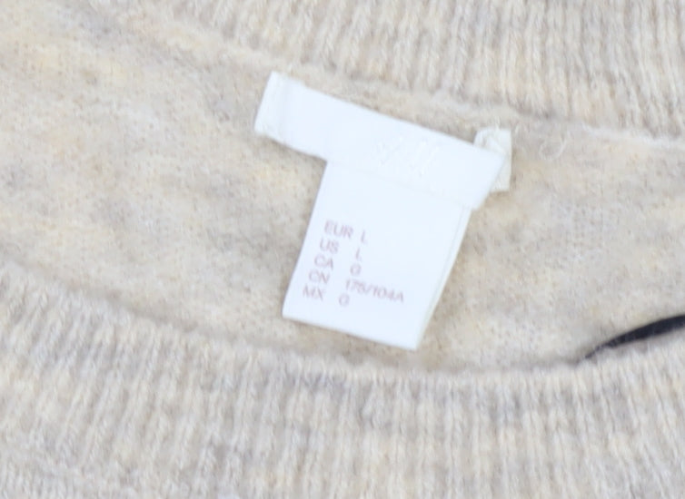 H&M Women’s Multicoloured Stripe Pullover Jumper - L