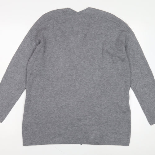 Marks and Spencer Women's Grey Open Front Cardigan Size 12