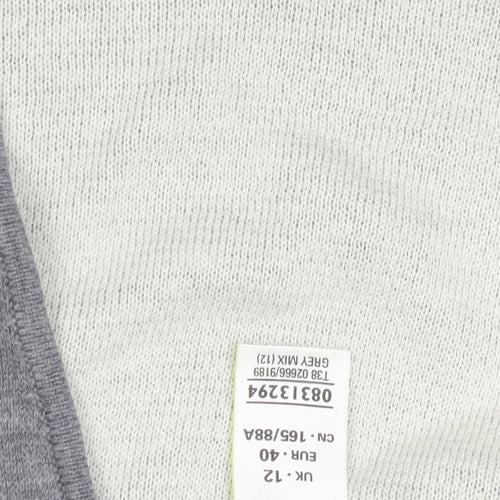 Marks and Spencer Women's Grey Open Front Cardigan Size 12