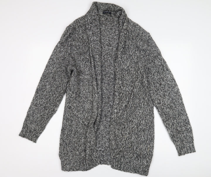 LC Waikiki Women's Grey Open Front Cardigan Long Sleeve Knit