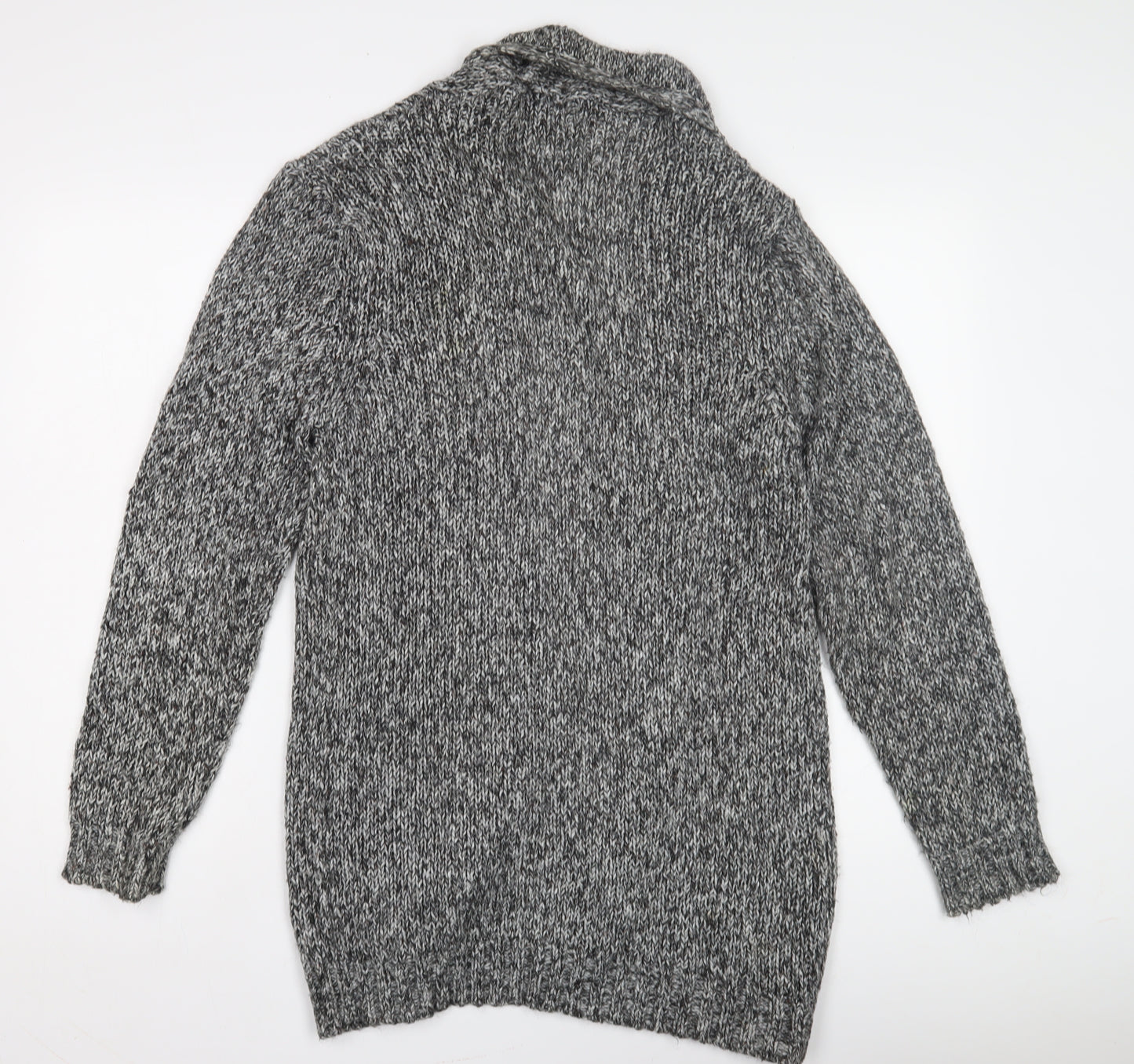 LC Waikiki Women's Grey Open Front Cardigan Long Sleeve Knit
