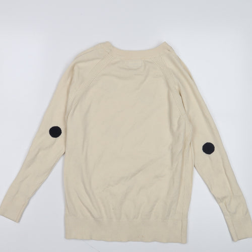 Next Women's Beige Polka Dot Pullover Jumper Size 8