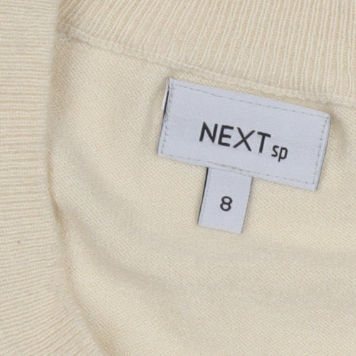 Next Women's Beige Polka Dot Pullover Jumper Size 8