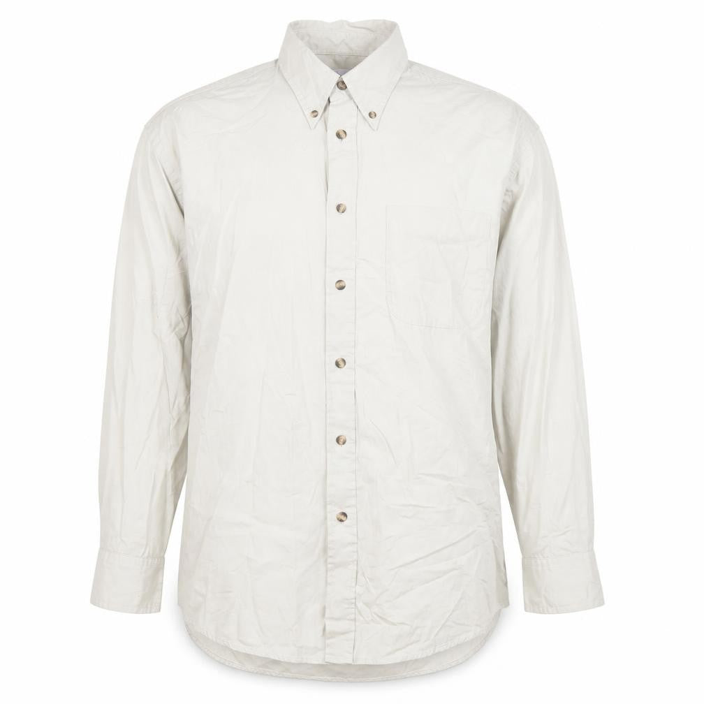 Front view of Berkeley Men's Beige Dress Shirt M Button-Down