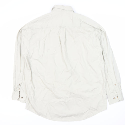 Berkeley Men's Beige Dress Shirt M Button-Down
