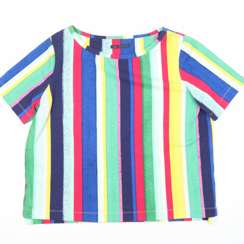 Marks and Spencer Women's Striped Multicoloured T-Shirt