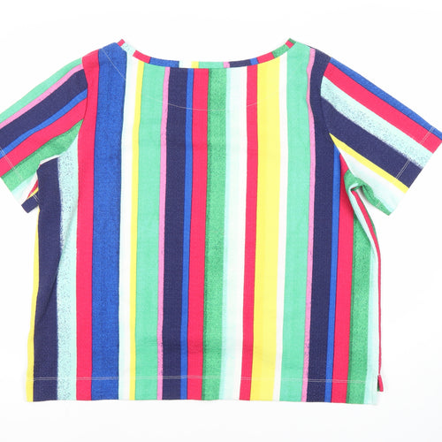 Marks and Spencer Women's Striped Multicoloured T-Shirt