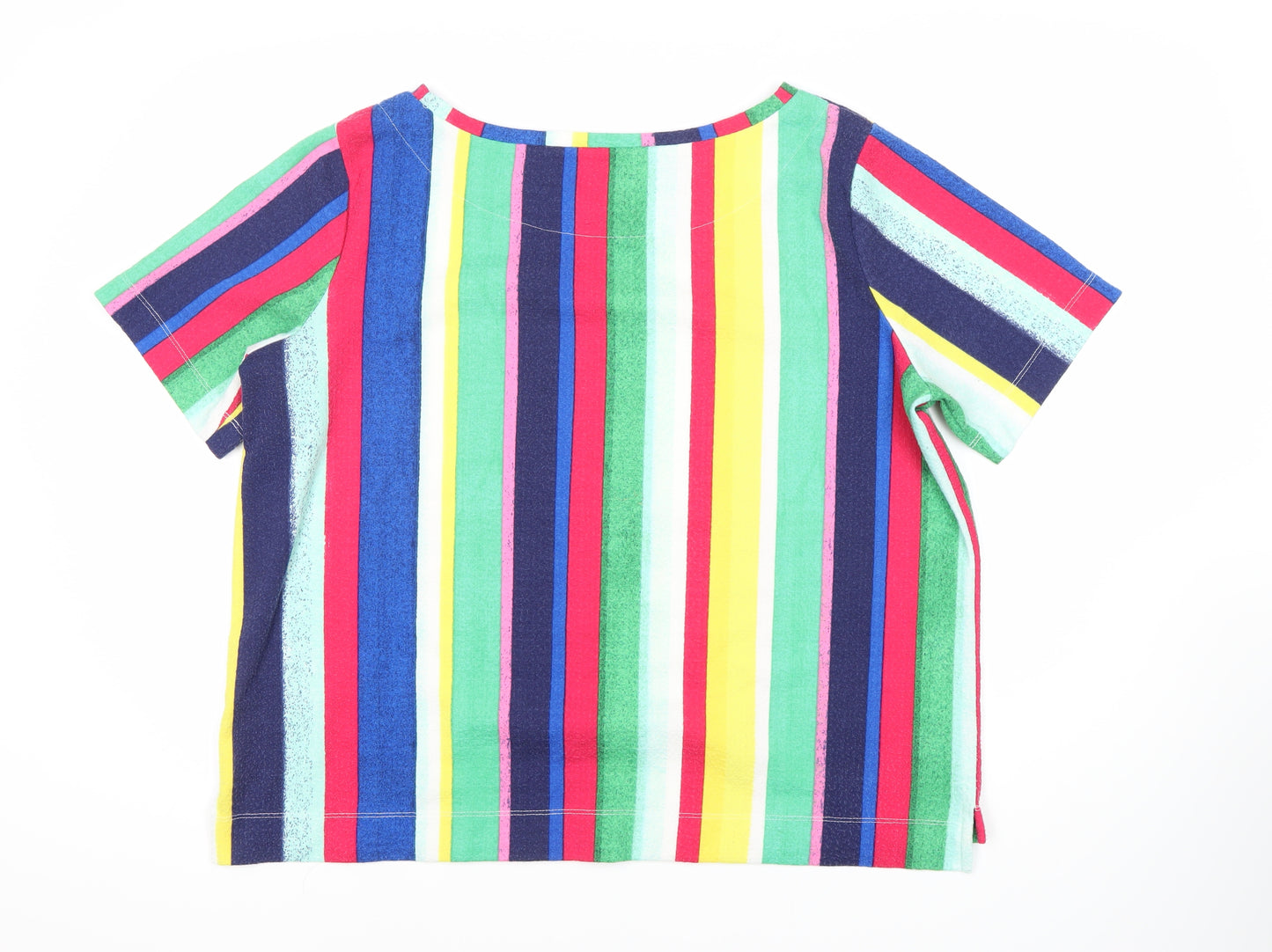 Marks and Spencer Women's Striped Multicoloured T-Shirt