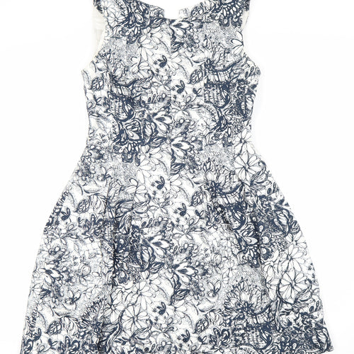 Zara Basic Women's Multicoloured Floral A-Line Dress