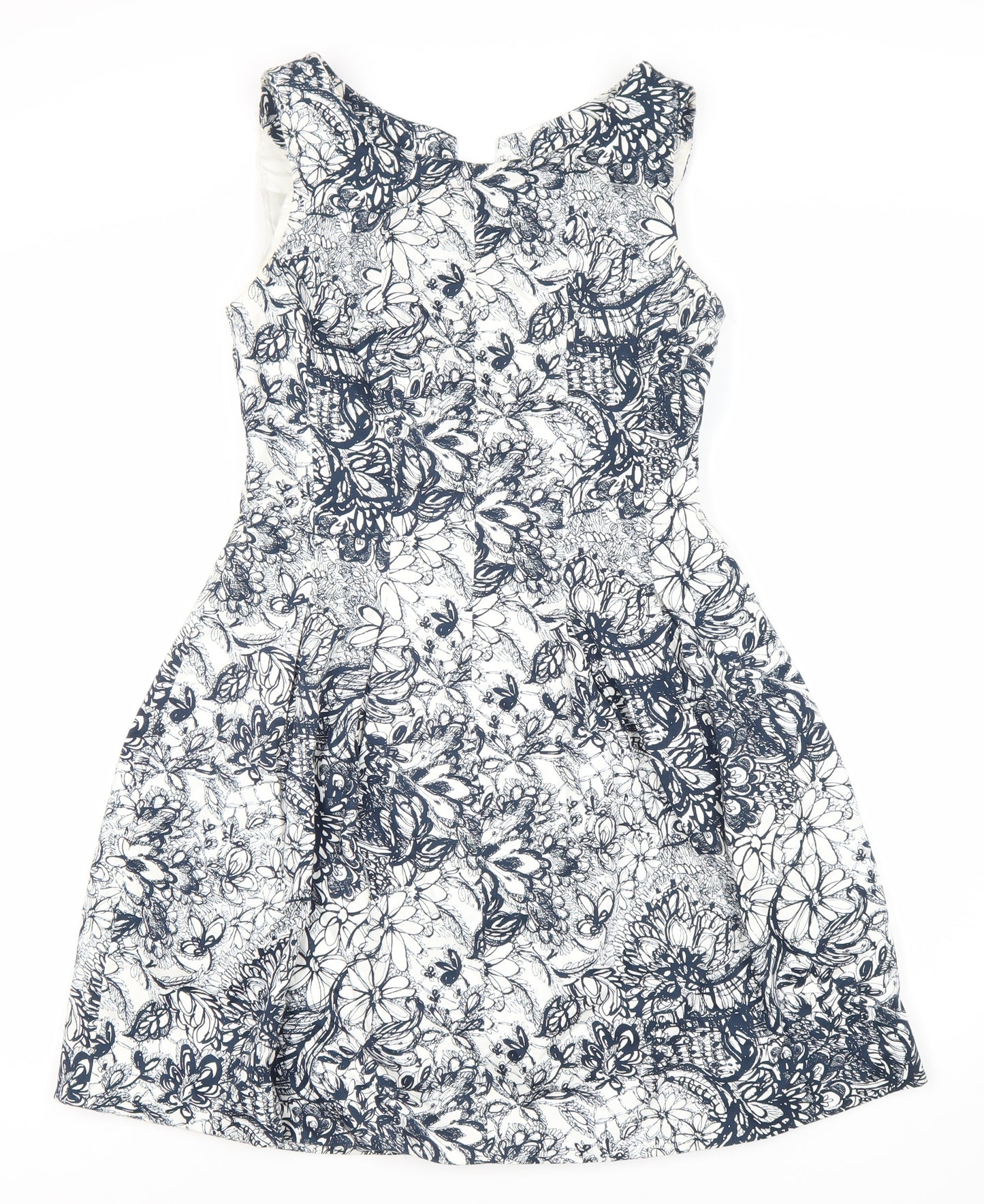 Zara Basic Women's Multicoloured Floral A-Line Dress