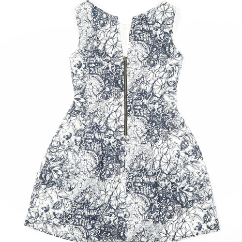 Zara Basic Women's Multicoloured Floral A-Line Dress