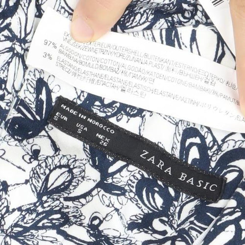 Zara Basic Women's Multicoloured Floral A-Line Dress
