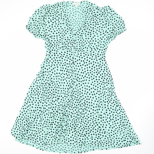 M&S Women's Polka Dot Viscose Dress
