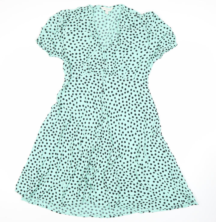M&S Women's Polka Dot Viscose Dress