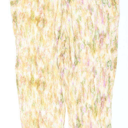 Zara Women's Multicoloured Geometric Trousers, XL