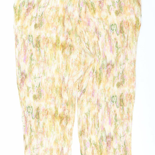 Zara Women's Multicoloured Geometric Trousers, XL