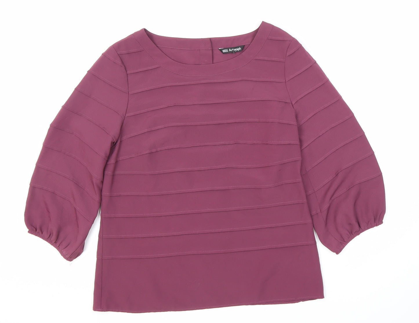 Marks and Spencer Women's Purple Blouse Size 10