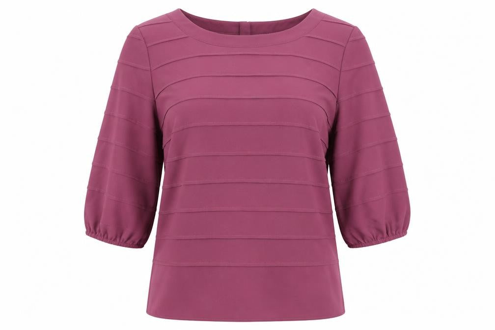 Front view of Marks & Spencer Women's Purple Blouse, size 10