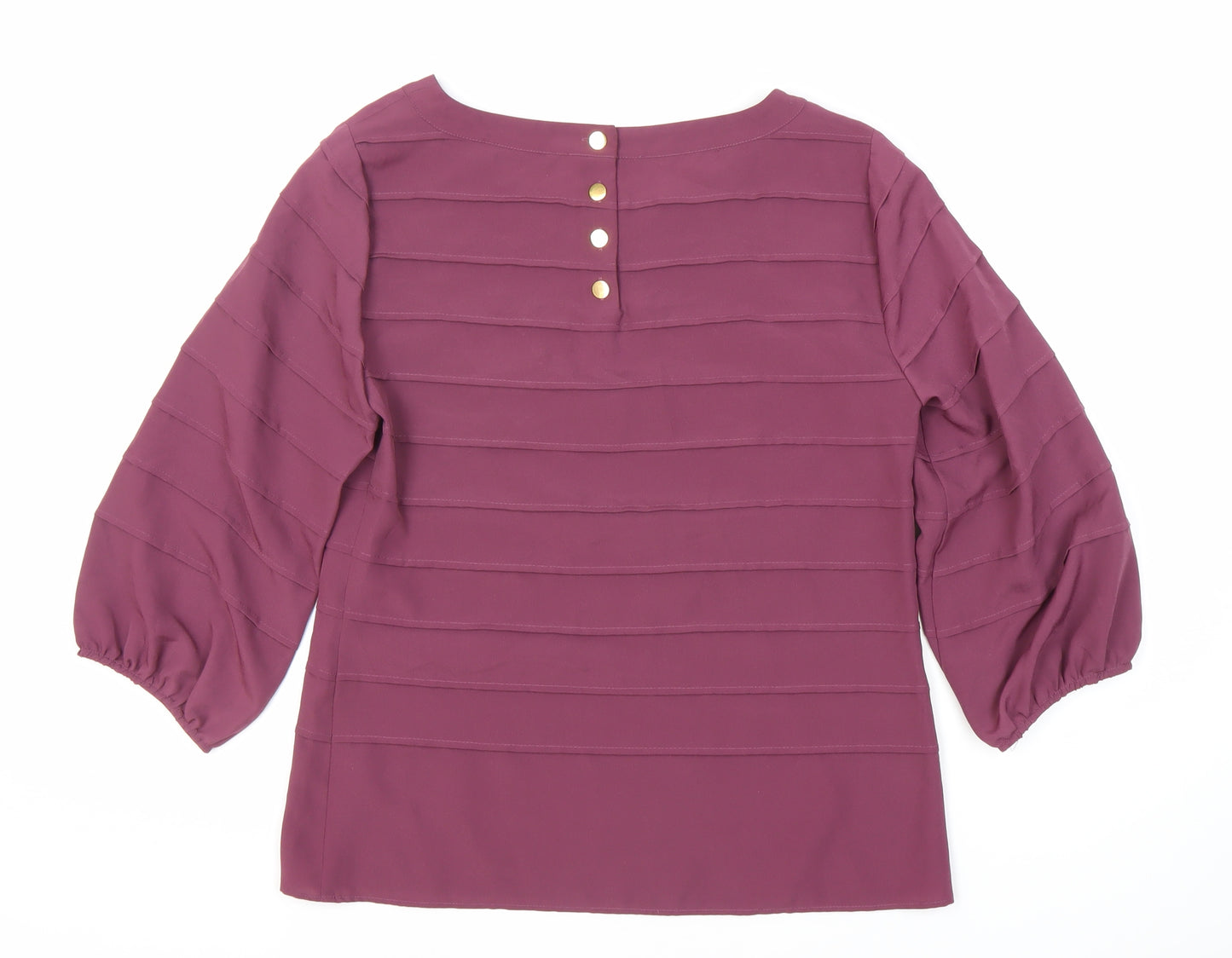 Marks and Spencer Women's Purple Blouse Size 10