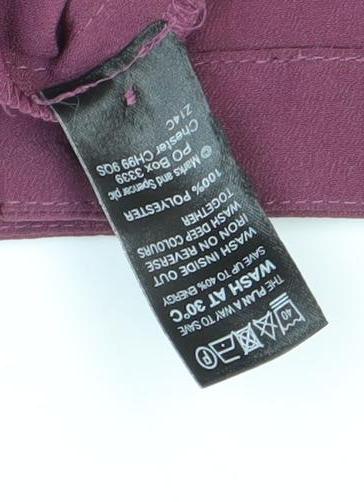 Marks and Spencer Women's Purple Blouse Size 10
