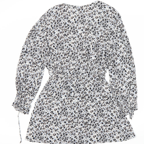 Zara Women's Multicoloured Animal Print A-Line Dress