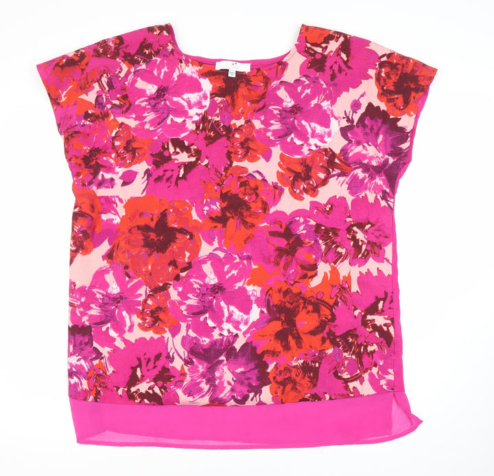 Julipa Women's Multicoloured Floral Top, Size 14