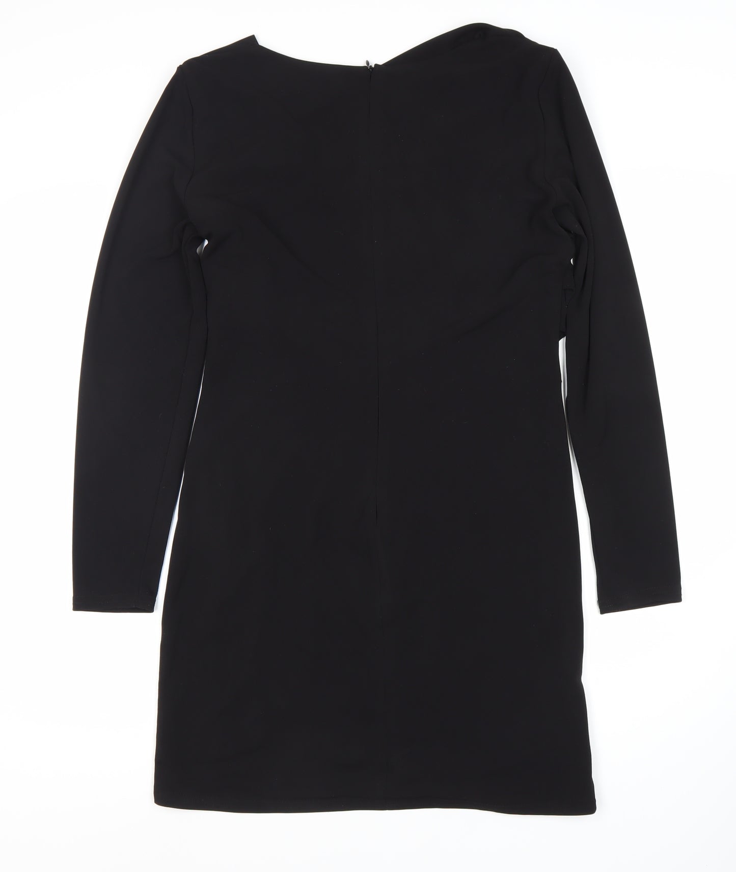 Zara Women's Black Sheath Dress XL Ruched