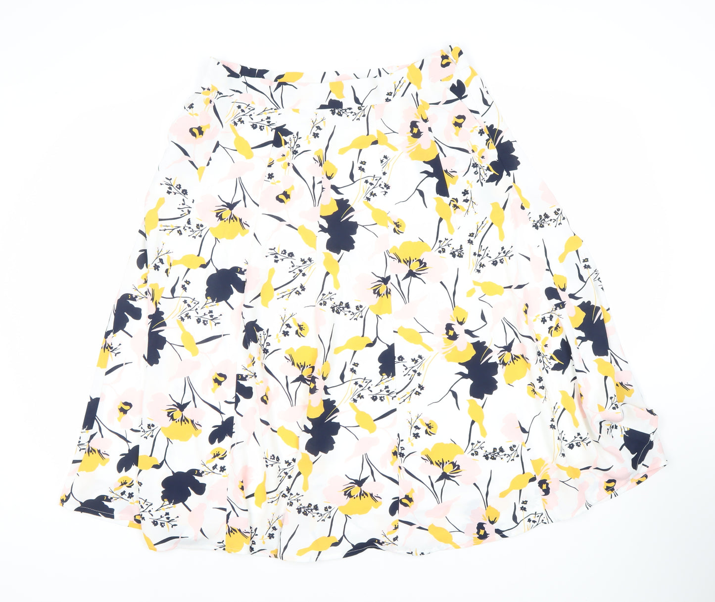 Damart Women's Multicoloured A-Line Floral Skirt Size 14