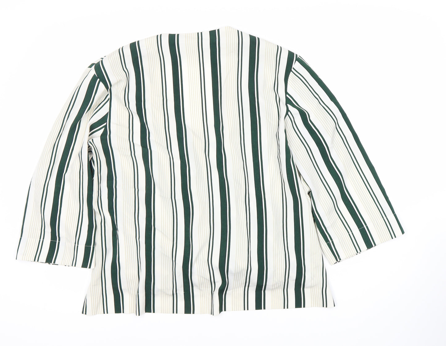 Marks and Spencer Women's Striped Wrap Blouse - Size 16