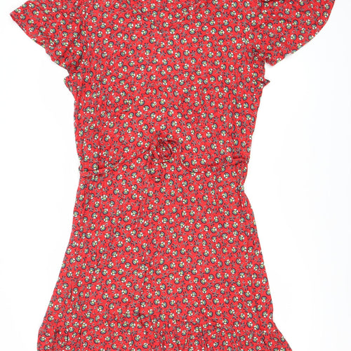 Monsoon Women's Red Floral A-Line Dress XL