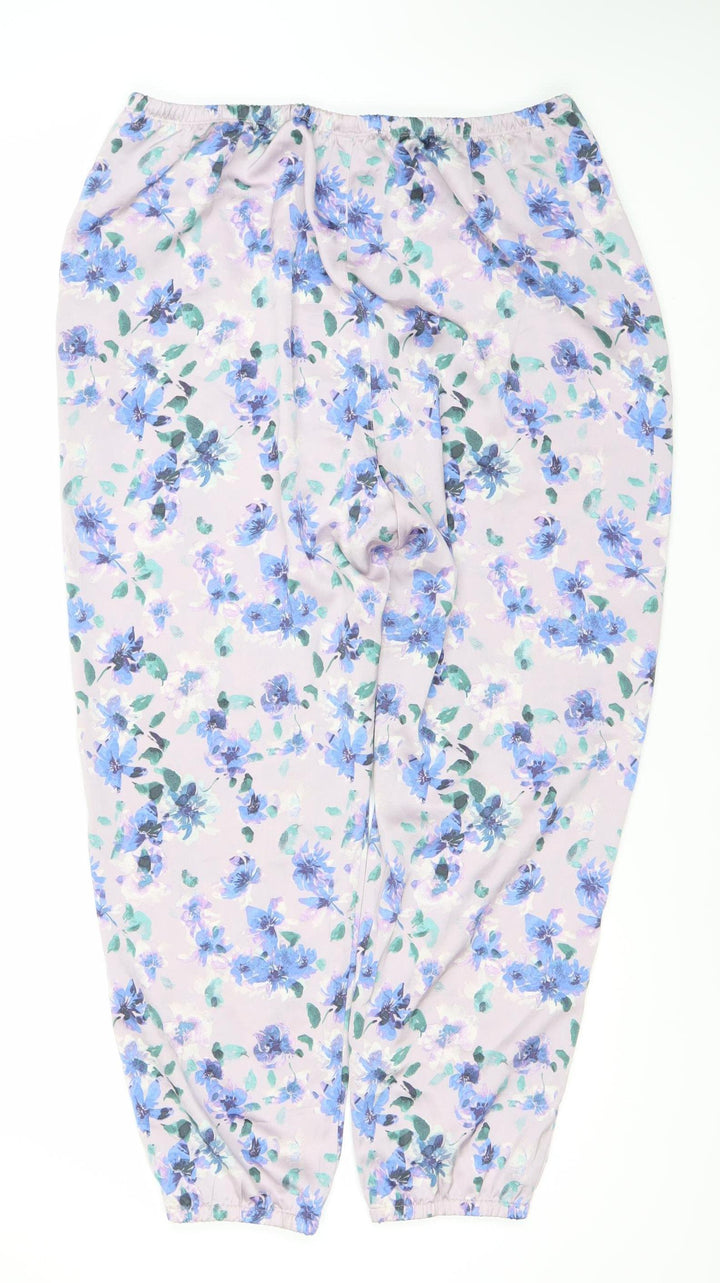 Uniqlo Women's Floral Harem Trousers, Size 12, Multicolour