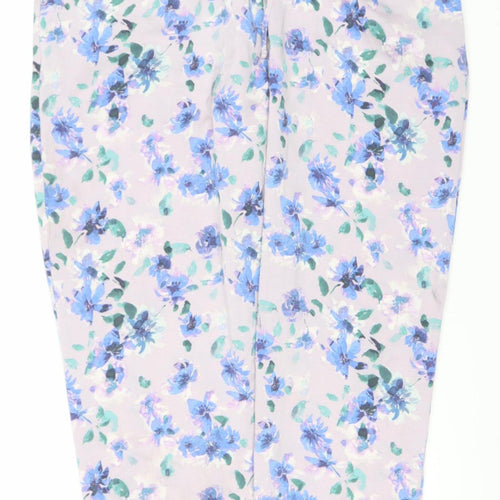 Uniqlo Women's Floral Harem Trousers, Size 12, Multicolour