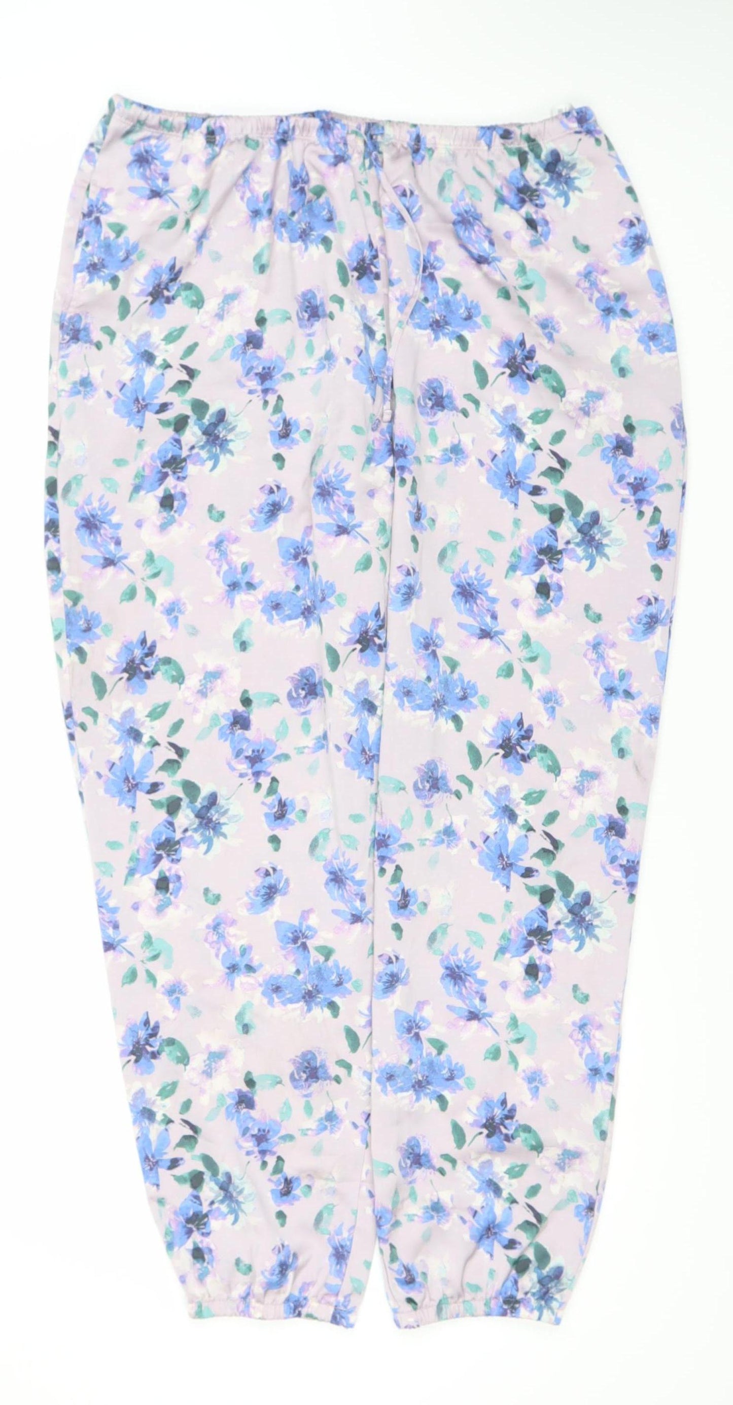 Uniqlo Women's Floral Harem Trousers, Size 12, Multicolour