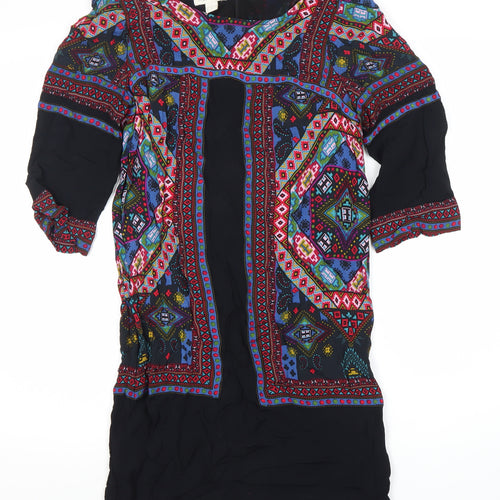 Monsoon Women's Multicoloured V-Neck Dress, Size 10