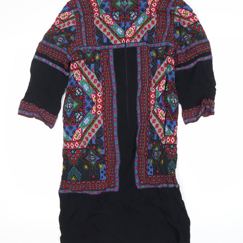 Monsoon Women's Multicoloured V-Neck Dress, Size 10