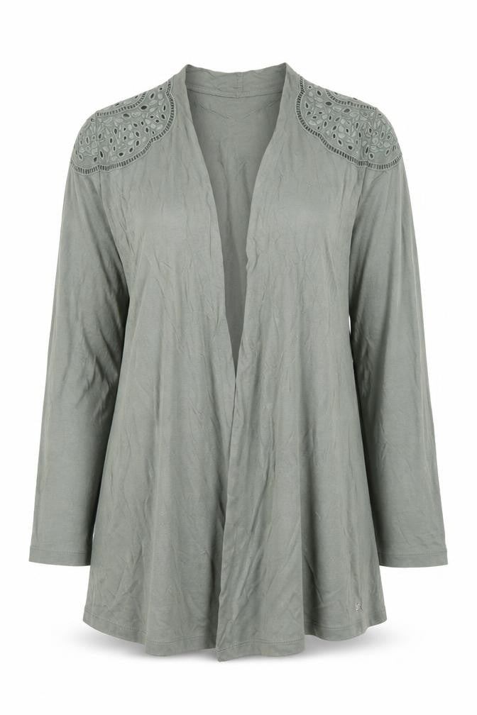 Front view of Gerry Weber Women's Green Long Sleeve Tunic, size 8