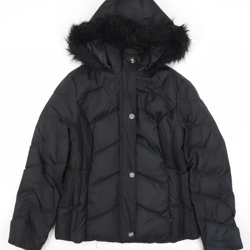 Marks and Spencer Women's Black Puffer Jacket S
