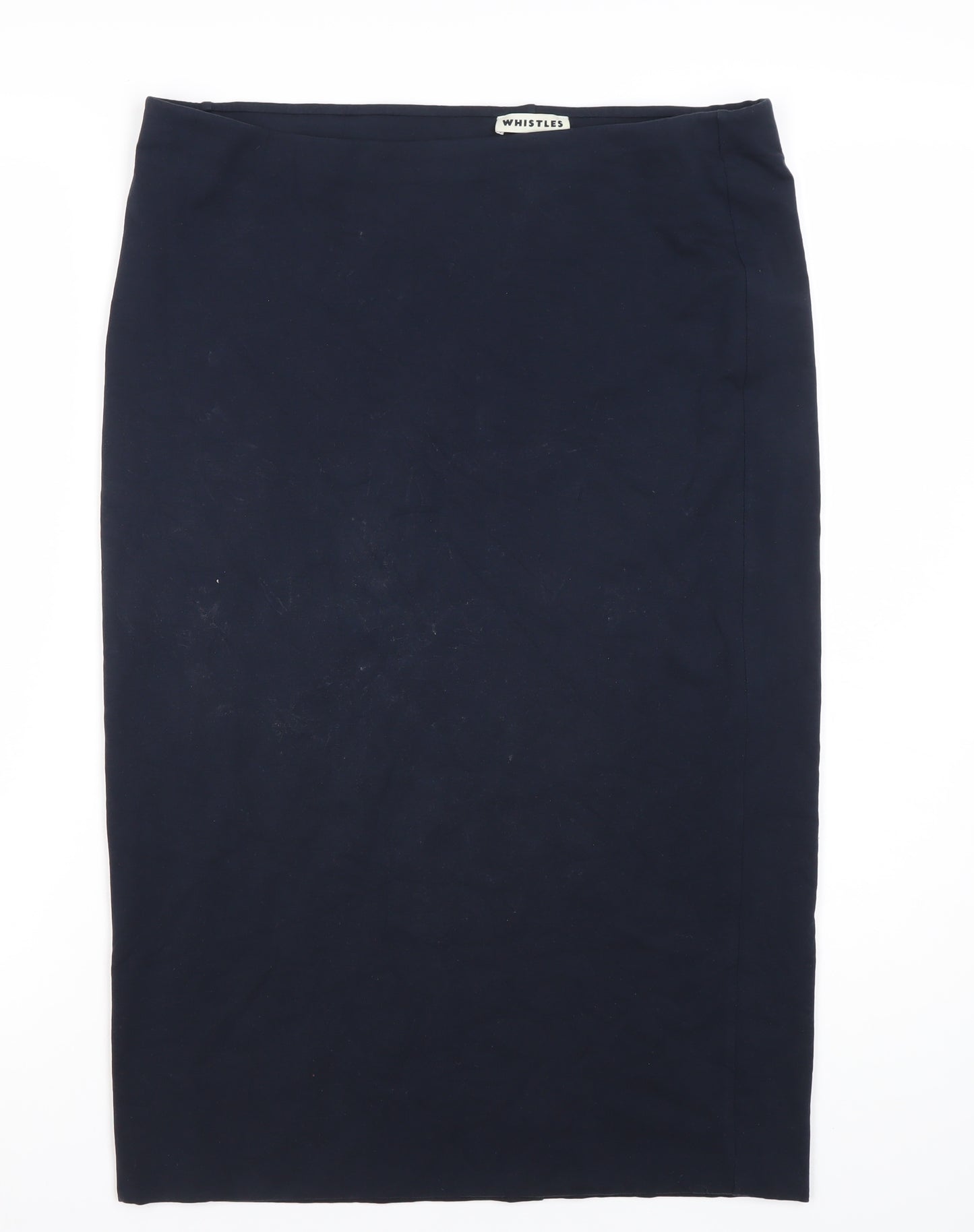 Whistles Women's Black Midi Pencil Skirt Size 16