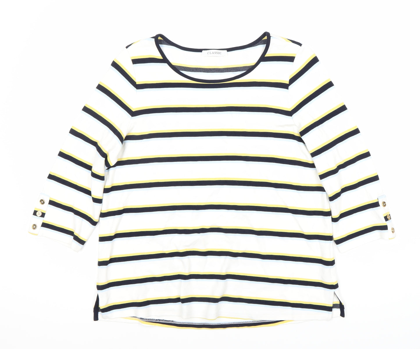 Marks and Spencer Women’s Multicoloured 3/4 Sleeve Top