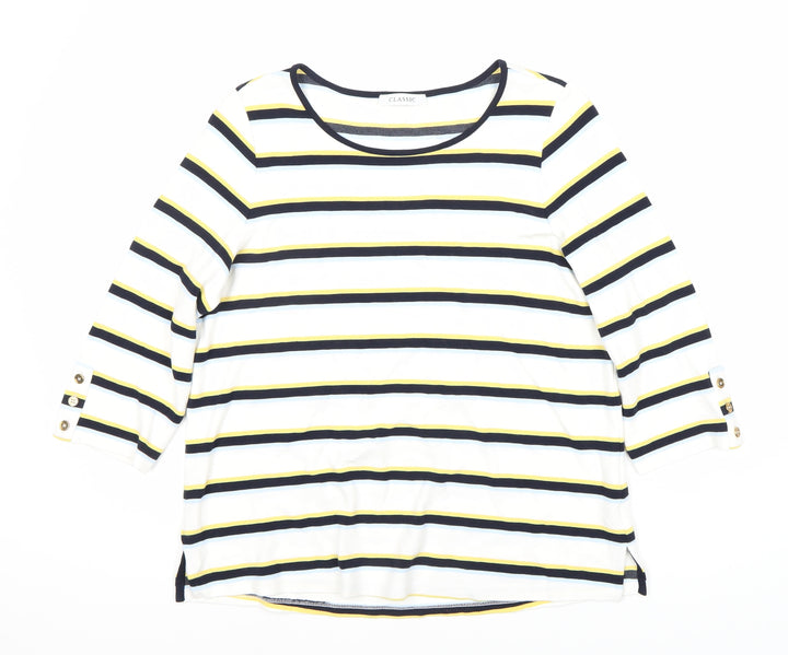 Marks and Spencer Women’s Multicoloured 3/4 Sleeve Top