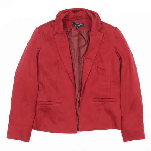 Miss Selfridge Women's Red Regular Blazer Size 6