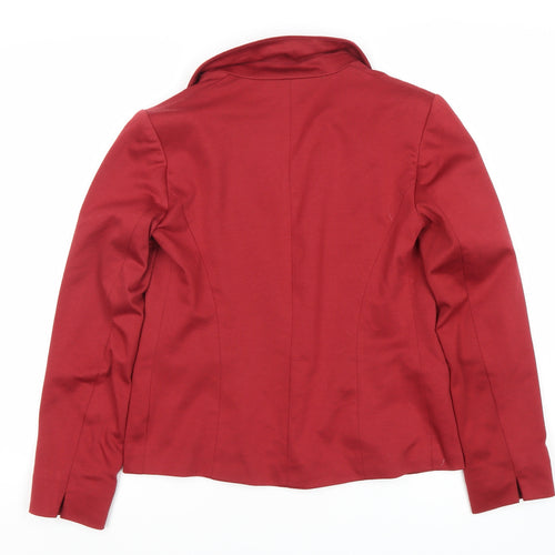 Miss Selfridge Women's Red Regular Blazer Size 6