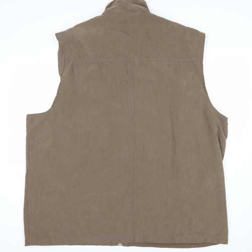 Kinsston Menswear Brown 2XL Waistcoat with Pockets
