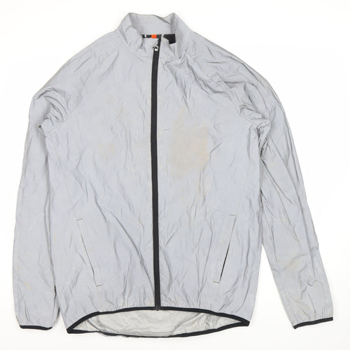 Zakti Men's Grey Windbreaker Jacket 3XS