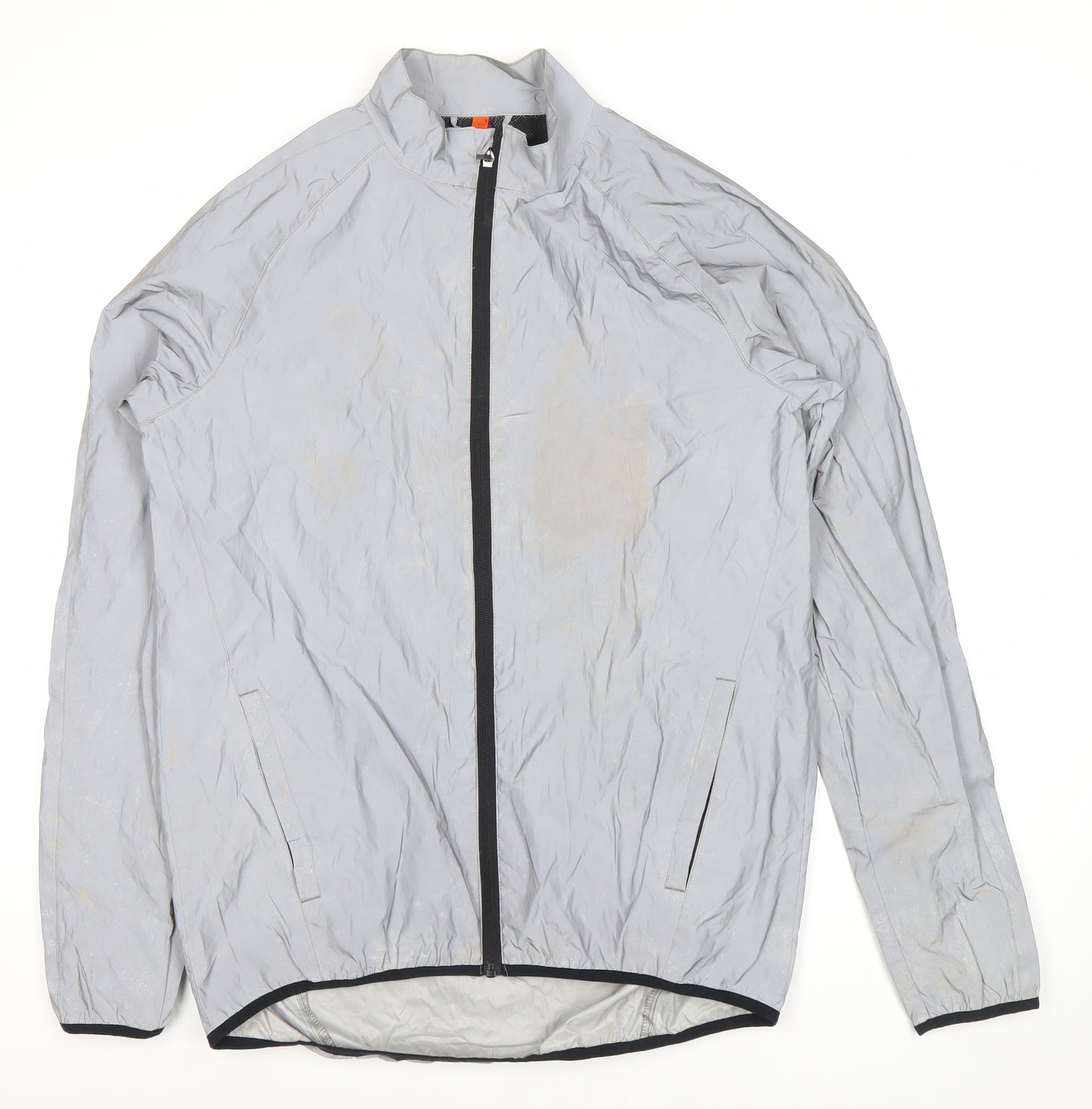 Zakti Men's Grey Windbreaker Jacket 3XS