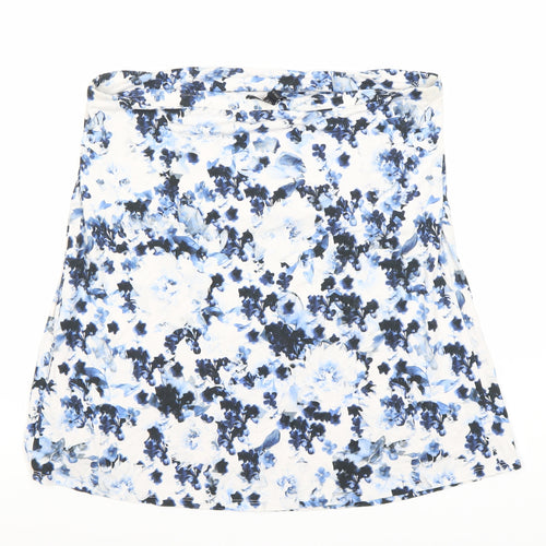 BAUKJEN Women's Blue Floral Top Size 12